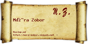 Móra Zobor névjegykártya